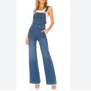 Frame Denim Classic Blue Overalls